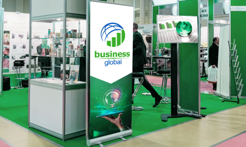 Business Global Trade Show Banner Stand | Banners.com