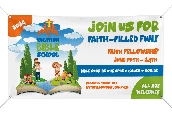 Vacation Bible School Vinyl Banner