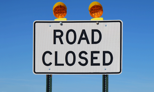 Road Closed Regulatory Street Signs | Streetsigns.com