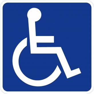 Blue Handicap Accessible Symbol Sign | Streetsigns.com