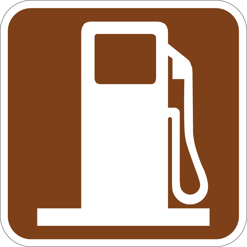 Brown Gas Pump Sign | Streetsigns.com