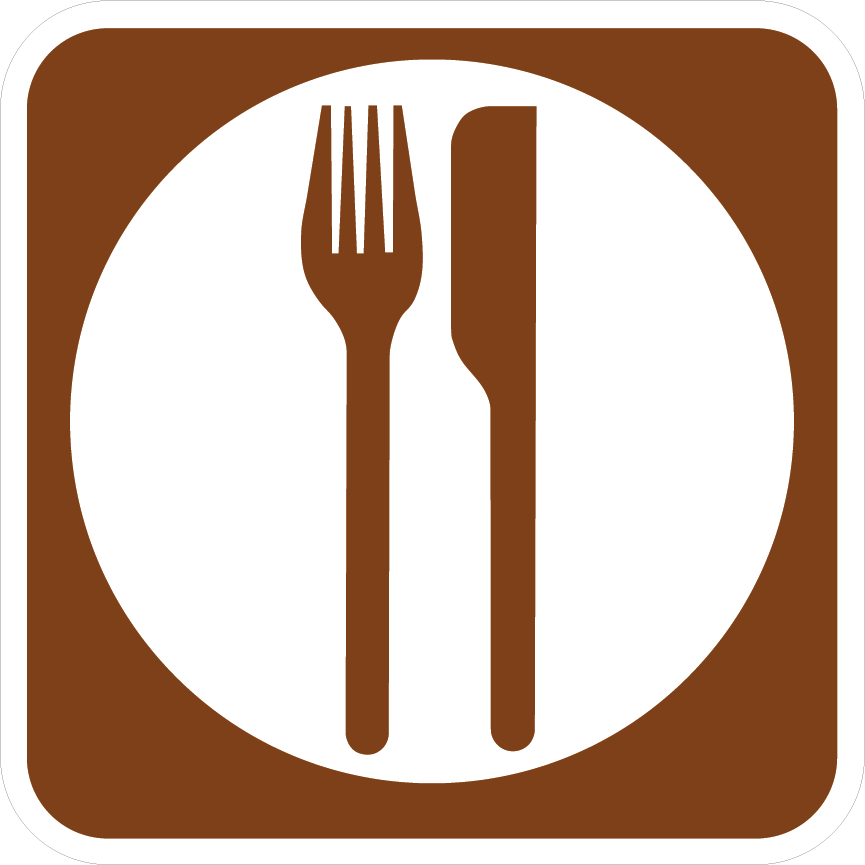 Brown Food Symbol Sign | Streetsigns.com