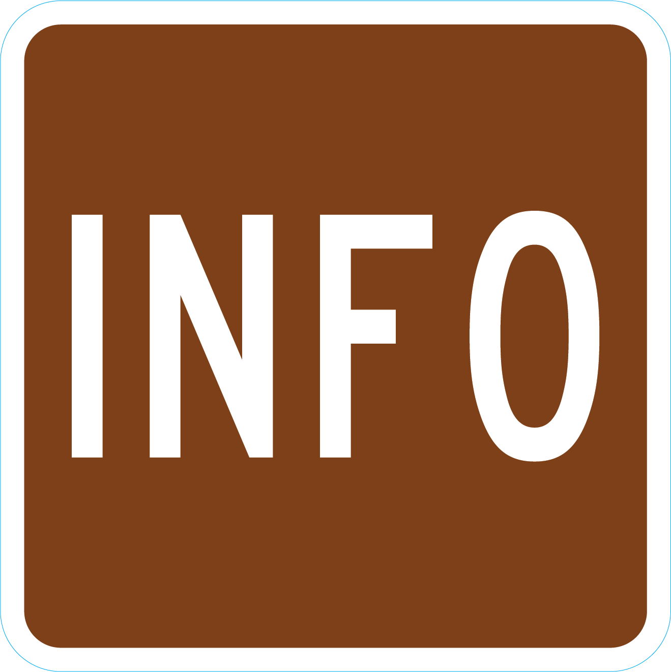 Brown Info Sign | Streetsigns.com