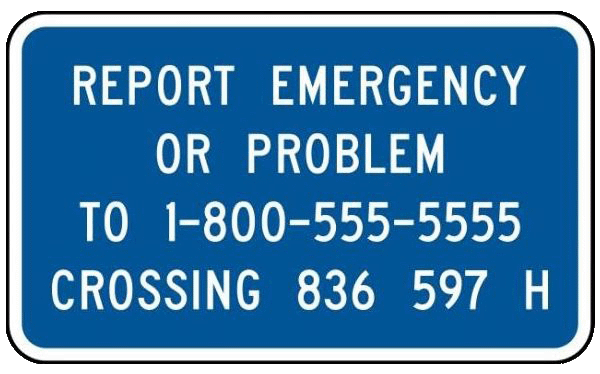 Emergency Notification Sign - I-13 | Streetsigns.com