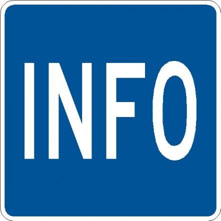 Blue Info Sign | Streetsigns.com