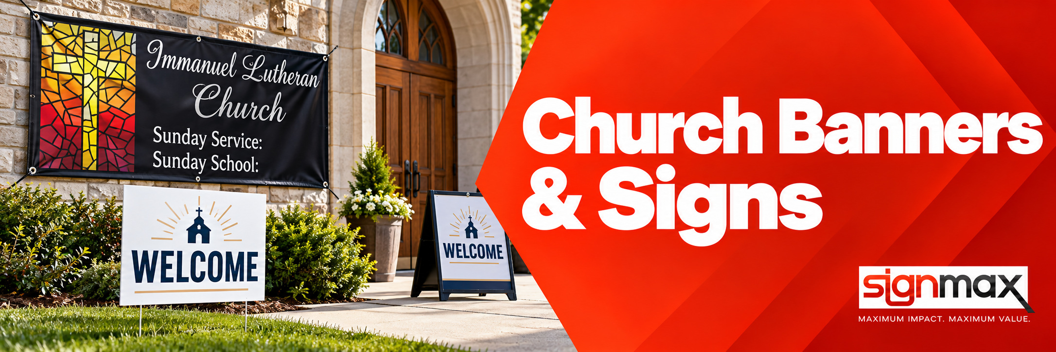 Custom Church Banners and Signs from Signmax
