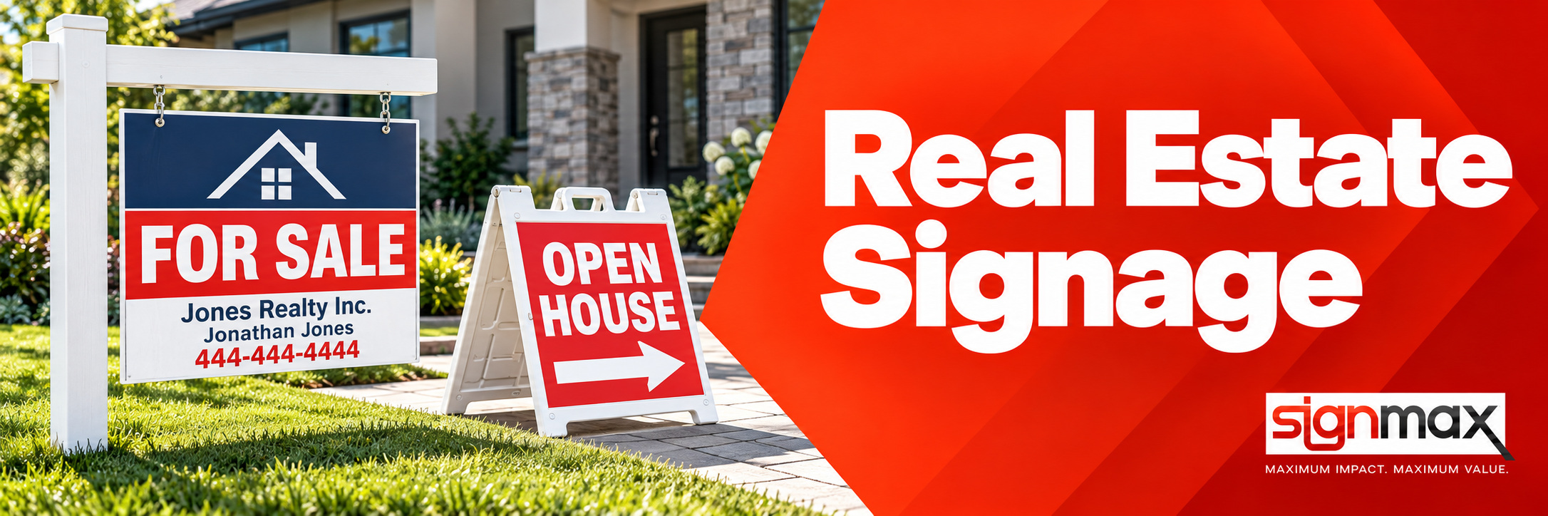 Custom Real Estate Signs and Banners from Signmax