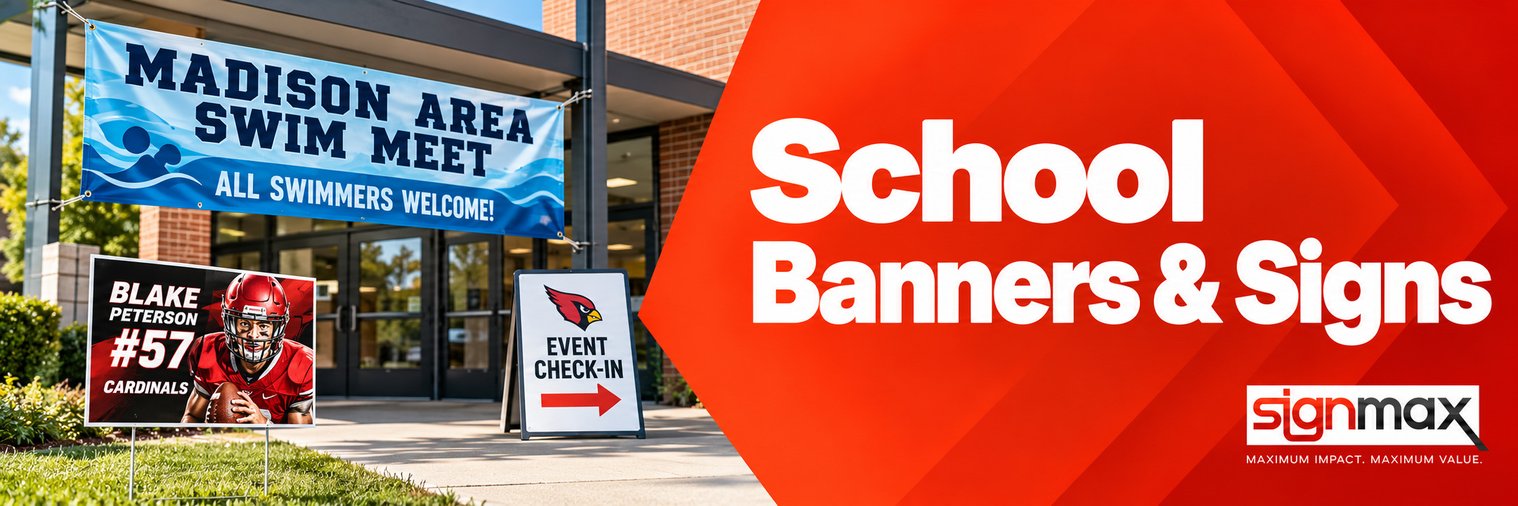 Custom School Banners and Signs from Signmax